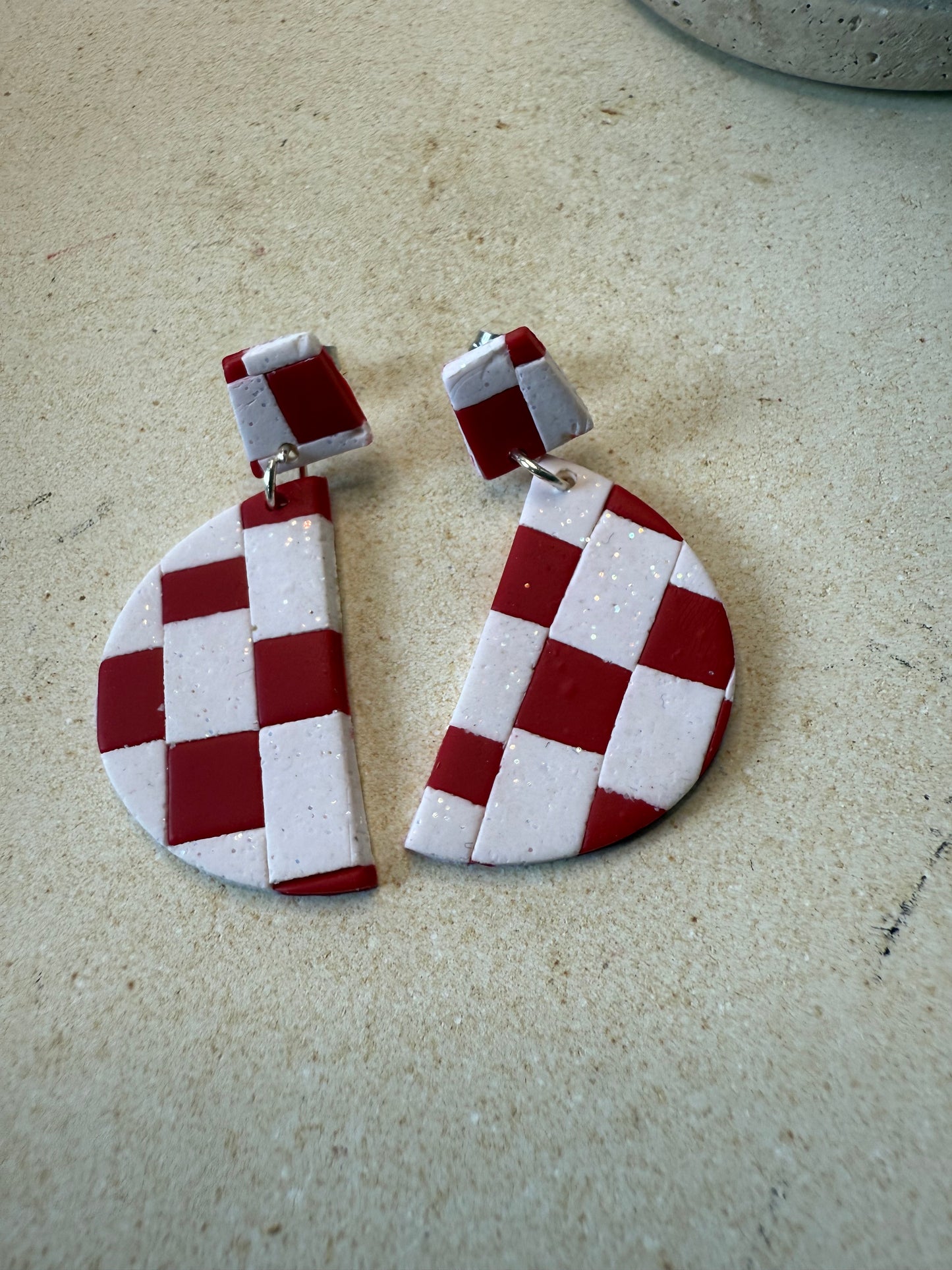 Checkered Charm Earring