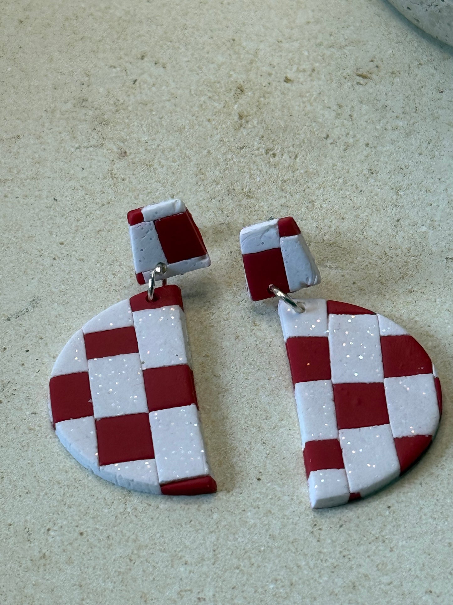 Checkered Charm Earring