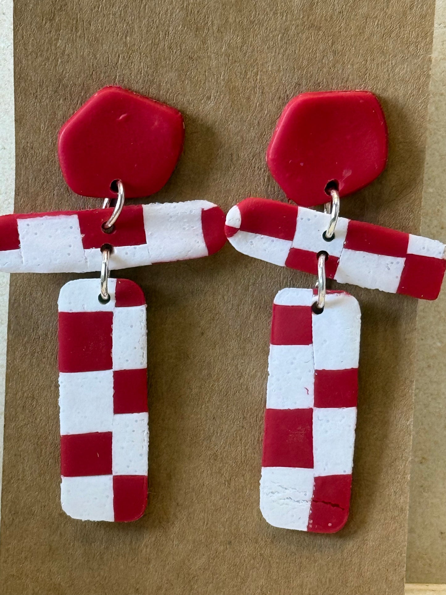 Gingham Stroll Earring