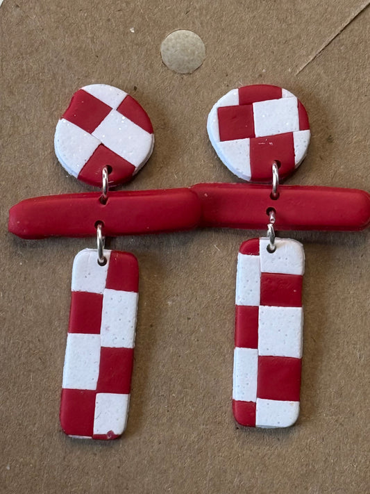 Gingham Stroll Earring